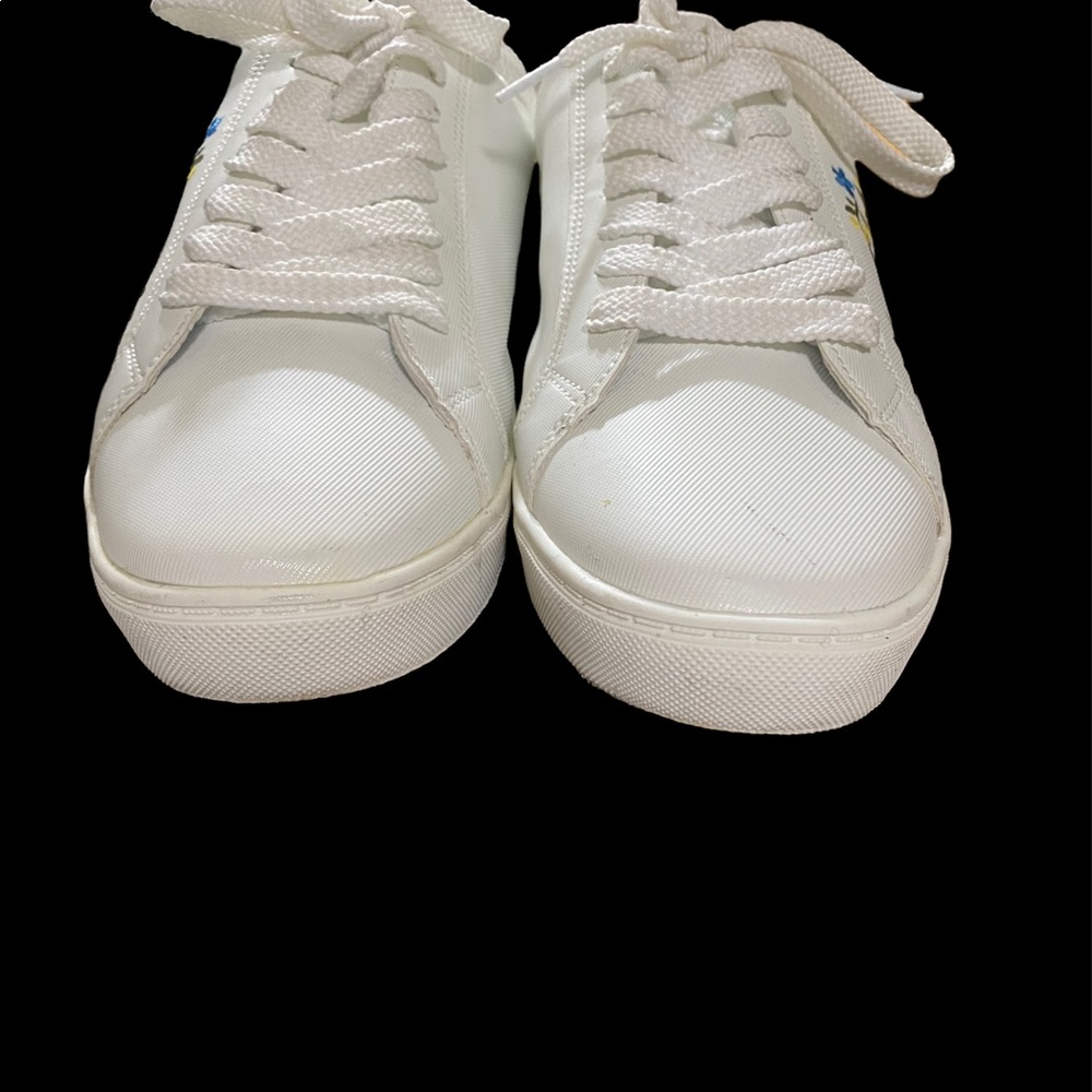 COMFORTVIEW WHITE EMBROIDERED WOMENS SNEAKER SIZE 11 - Picture 7 of 11